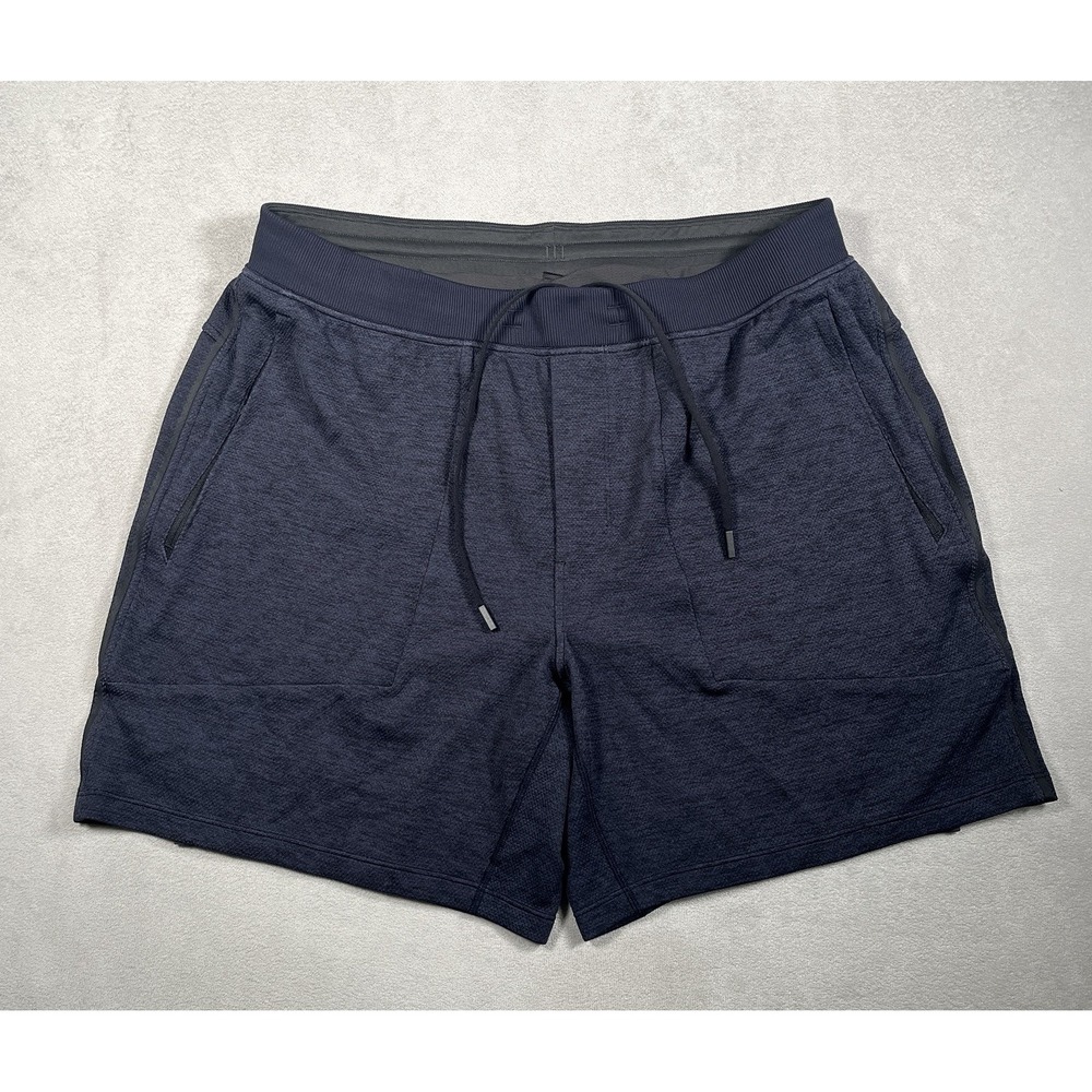 Lululemon THE Short 7" Mesh Liner Mens XL Cadet Blue Running Gym Athletic M7AJNS